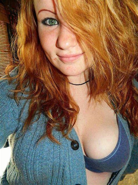 Selfie Of A Beautiful Natural Ginger Redhead Next Door