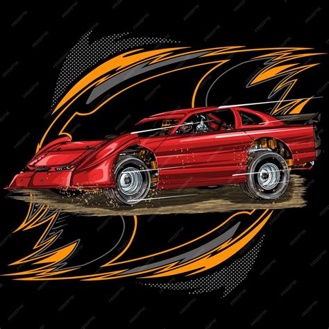 Dirt Race Car Vector