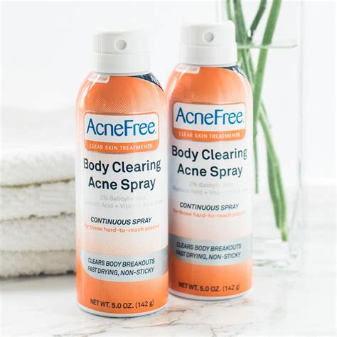 Acne Free Body Clearing Acne Treatment Spray For Body Acne
