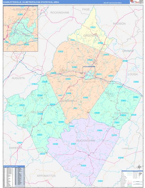 Maps Of Charlottesville Metro Area Virginia