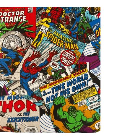 Marvel Comics Characters Print Licensed 100 Quality Cotton Etsy