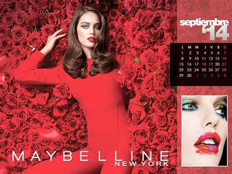Maybelline 2014 Calendar With Frida Gustavsson Erin Wasson More