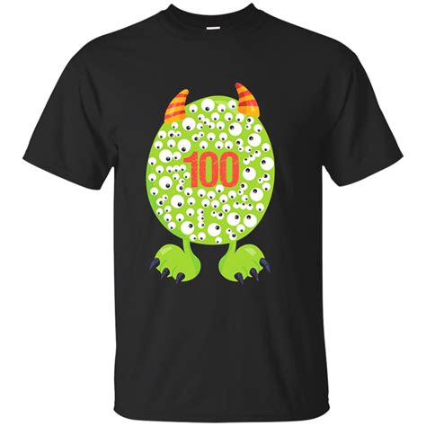 100th Day Of School T Shirt Monster Happy 100 Days Kids Boy T Shirt T
