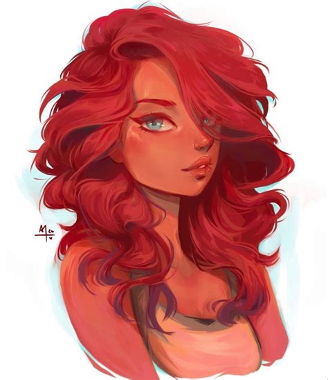 Red Hair Pretty Girl Art Drawing Inspo Art Book Character Illustration
