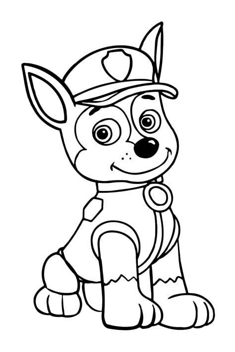 Kids can color in their favorite snow pup! Paw Patrol Coloring Pages Downoadable | K5 Worksheets