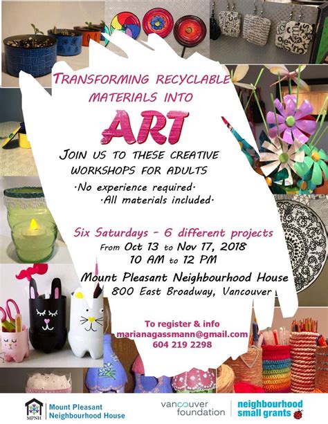 Transforming Recyclable Materials Into Art Mount Pleasant