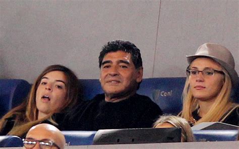 Diego Maradona Smoking Cigar During Argentina Vs Iceland