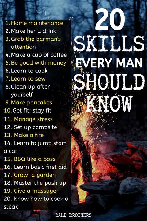 20 Skills Every Man Should Know To Be The Best Man Ever Skills Life