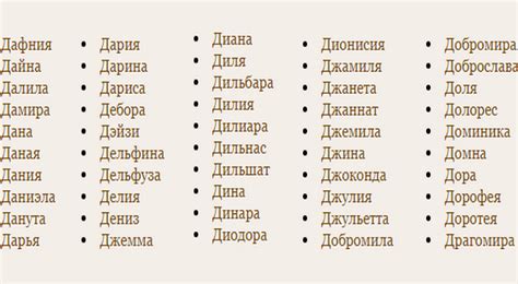 Женские имена на букву Д Русские и современные имена для девочек