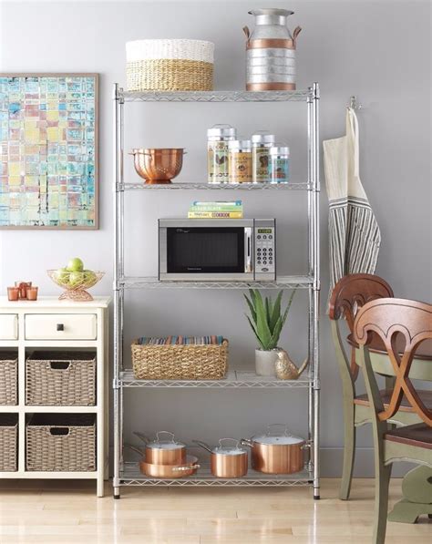 4.1 out of 5 stars. 5 Tier Wire Shelving 72inch Closet Kitchen Shelves Storage ...
