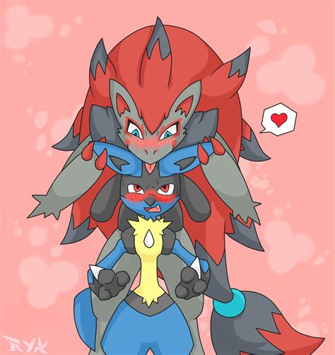 Lucario And Zoroark By Chemicalbernes On Deviantart