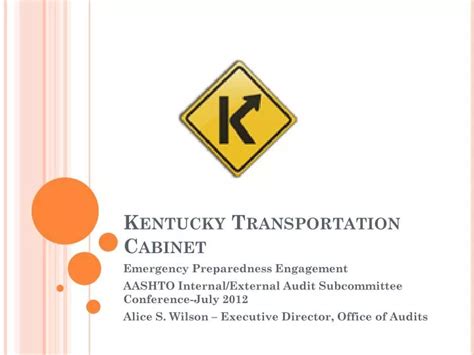 Ppt Kentucky Transportation Cabinet Powerpoint Presentation Free
