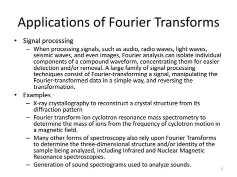 Ppt Fast Finite Fourier Transforms Ffts Powerpoint Presentation