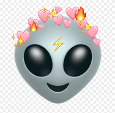 Emoji Alien Lightning Aesthetic Remixedemoji Freetoedit O Que
