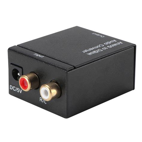 lt emk analog to digital audio converter l r rca to coaxial optical toslink spdif output