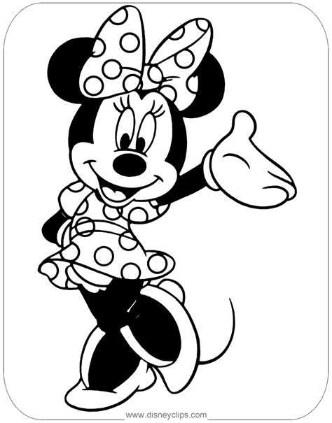 Minnie Mouse Printable Coloring Pages