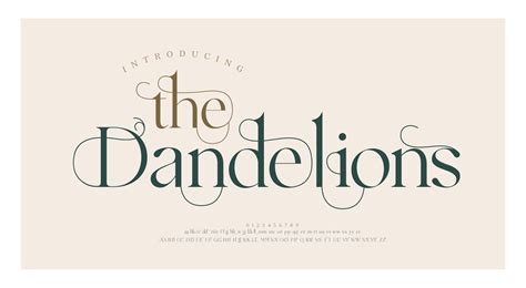 Luxury Wedding Alphabet Letters Font With Tails Typography Elegant