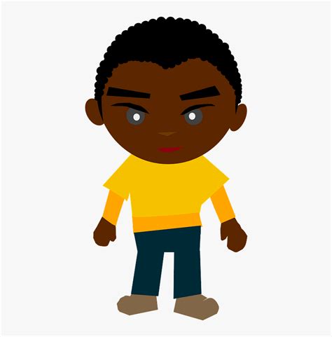 African American Boy Clipart - African American Males Clipart, HD Png