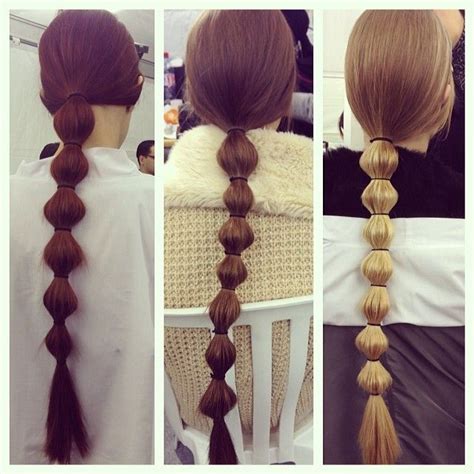 Segmented Ponytail Runway Hairstyle Easy Hairstyle Chic