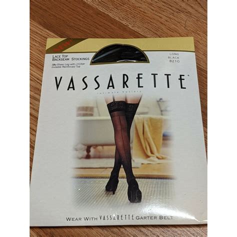 Vintage Vassarette Lace Top Backseam Stockings Style 8210 Long Etsy
