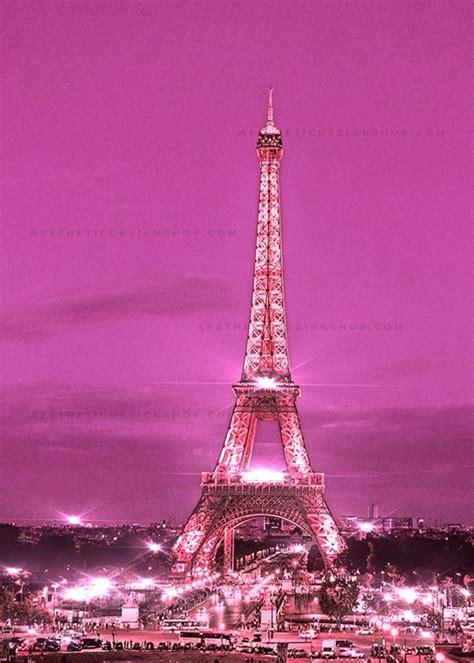 Pink Aesthetic Eiffel Tower Image ⋆ Aesthetic Design Shop Pink Paris