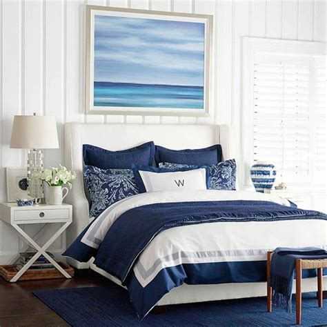 Blue And White Bedroom Way 2 Decor Home Coastal Style Bedroom