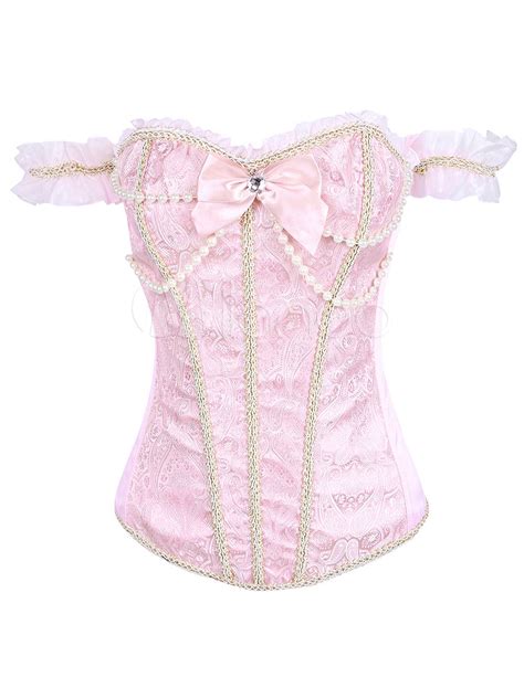 pearls satin lace corsets lace corset pink corset corset outfit