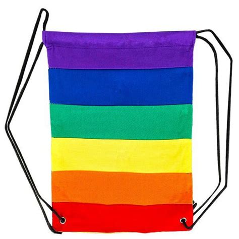 rainbow gay pride backpack laundry bag drawstring bag lgbtq etsy