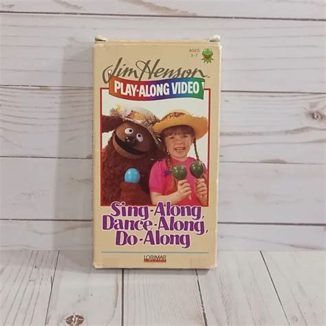 Jim Henson Play Along Video Vhs Tape Sing Along Dance Along Do Along