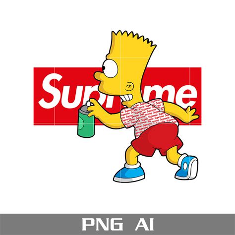 Supreme Bart Simpson Png Supreme Brands Logo Png Bart Simp Inspire Uplift