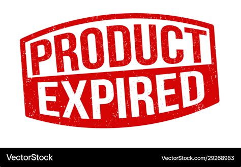Product Expired Sign Or Stamp Royalty Free Vector Image