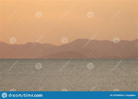 Seascape During Sunset Stock Photo Image Of Rest Beach 231696564
