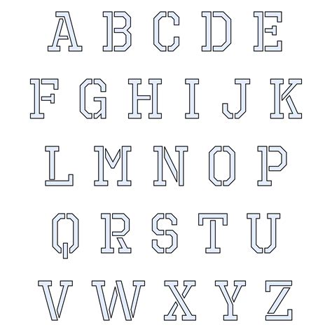 Cut Out Printable 3d Alphabet Letters Template Printable 3d Net Font