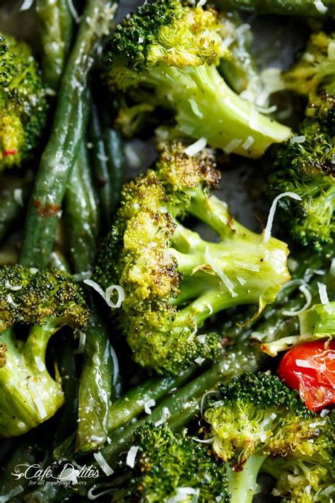 Any tender green leaf, apparently. Sheet Pan Garlic Parmesan Roasted Broccoli & Green Beans ...