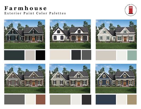 Farmhouse Home Exterior Paint Colors Exterior Color Schemes Etsy Grey