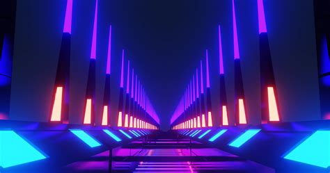 Animated Background Neon Stock Video Footage For Free Download