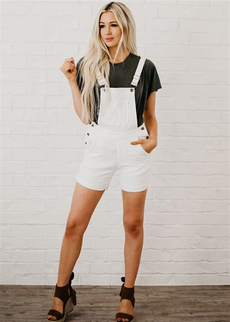 Super Cute Overalls White Cute Overalls Overalls Ripped Jeans Outfit