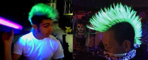 Glow in the Dark Hair Dye-Permanent, How to make, Manic ...