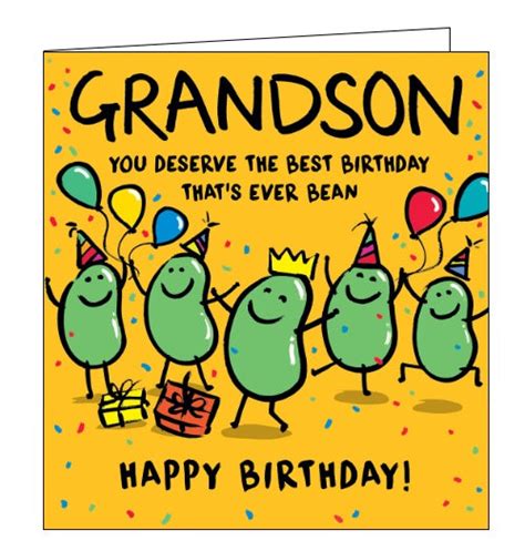 Grandson You Deserve The Best Birthday That S Ever Been Card Nickery Nook