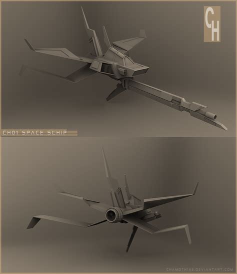 Spaceship By Chamoth143 On Deviantart Spaceship Concept Art Concept
