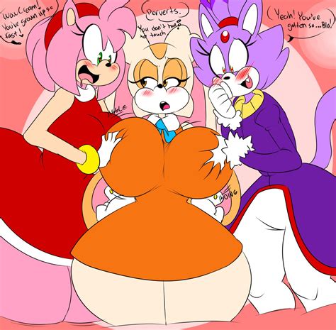 Rule 34 3girls Age Difference Aged Up Amy Rose Annoyed Anthro Big