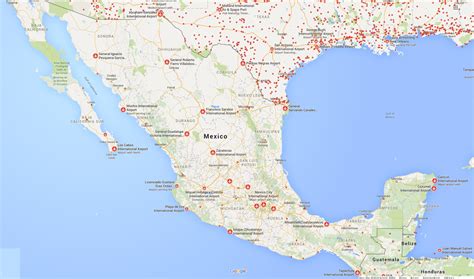 Mexico Airports Map Plane Flight Tracker