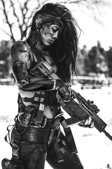 Cyberpunk Girl Cyberpunk Character Military Girl Character