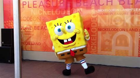Spongebob Squarepants Dancing To Do The Sponge At Nickolodeon Land