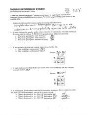 We hope these monohybrid cross worksheet answer key pictures gallery can be a hint for you, bring you more references and most important: Incomplete and Codominance Worksheet.docx - Incomplete and ...