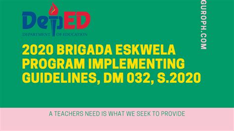 Brigada Eskwela 2020 Theme Guidelines And Oplan Balik Eskwela Vrogue