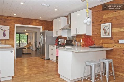 South Austin Bouldin Home Airbnb Mobile Cottage Kitchen