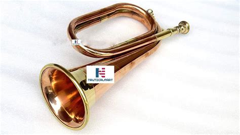 Civil War Era Solid Copper Bugle Us Military Cavalry Horn