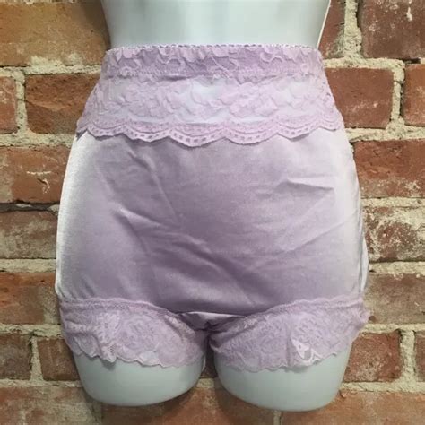 RHONDA SHEAR LILAC Purple Lace Trim Pin Up Retro Style Panty Panties