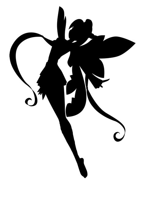 Download Tinkerbell Silhouette Vector at Vectorified.com ...